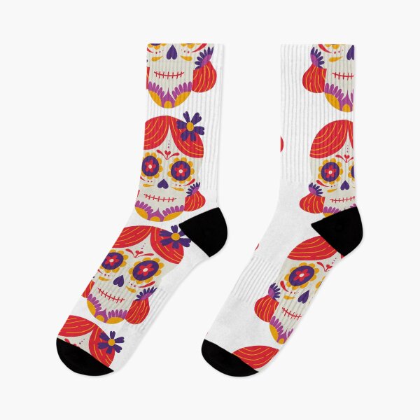 Item preview, Cute Floral Sugar Skull Girl | Day of the Dead Calavera Cartoon Folk Art Design designed and sold by Ecocrushstudio.