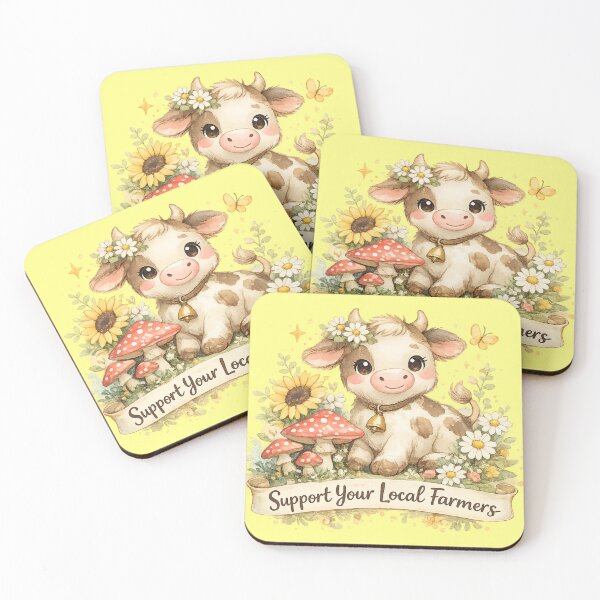 Item preview, Support your local farmers cow designed and sold by Krachtvanjehart.