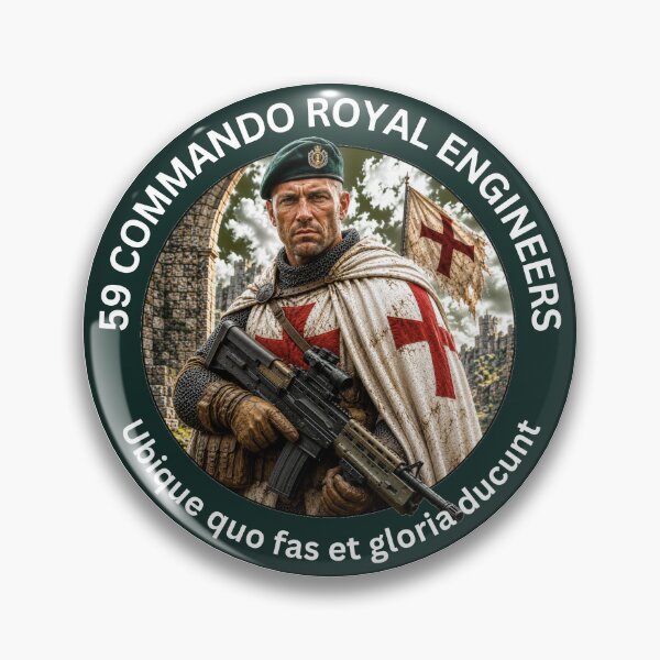 Item preview, 59 Commando Royal Engineers Knights Templar designed and sold by Bootneckstore.