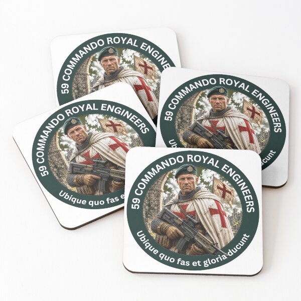 Item preview, 59 Commando Royal Engineers Knights Templar designed and sold by Bootneckstore.