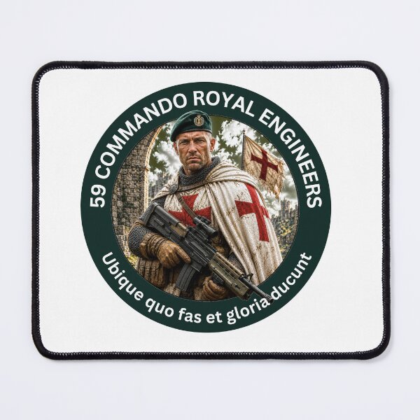 Item preview, 59 Commando Royal Engineers Knights Templar designed and sold by Bootneckstore.