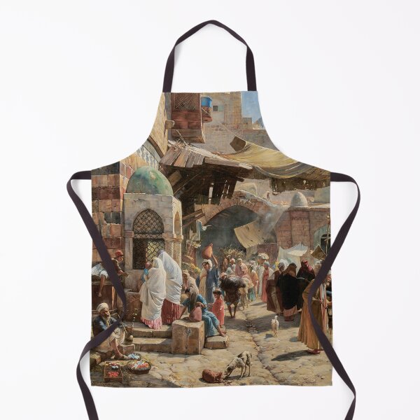 Item preview, Mercado en Jaffa, Palestina. Pintura realizada en 1887 por Gustav Bauernfeind. designed and sold by Hurriyyatee.