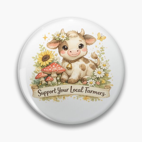 Item preview, Support your local farmers sticker designed and sold by Krachtvanjehart.