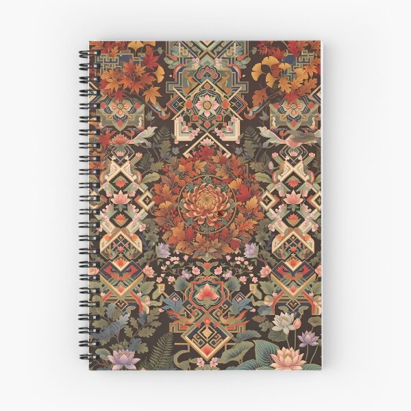Item preview, Korean Dancheong Autumn Pattern with Hidden Chrysanthemum - Traditional Art designed and sold by SOOstudio73.