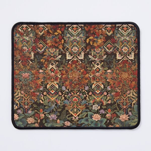 Item preview, Korean Dancheong Autumn Pattern with Hidden Chrysanthemum - Traditional Art designed and sold by SOOstudio73.