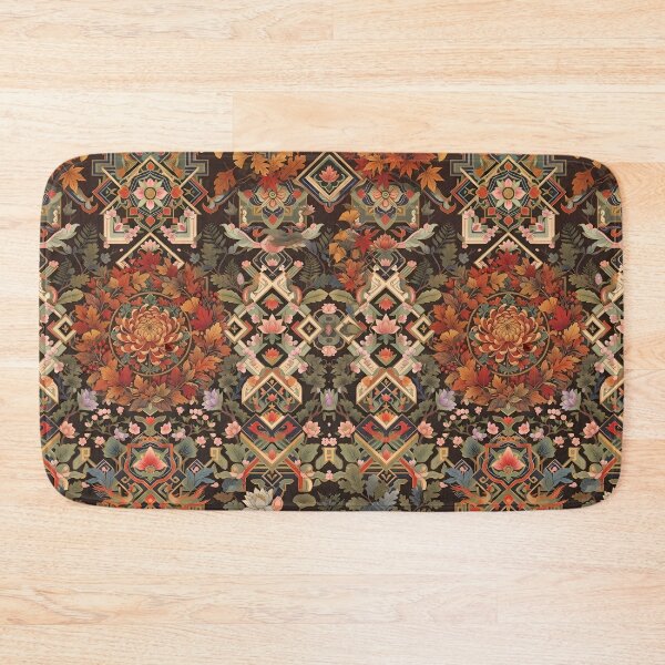 Item preview, Korean Dancheong Autumn Pattern with Hidden Chrysanthemum - Traditional Art designed and sold by SOOstudio73.