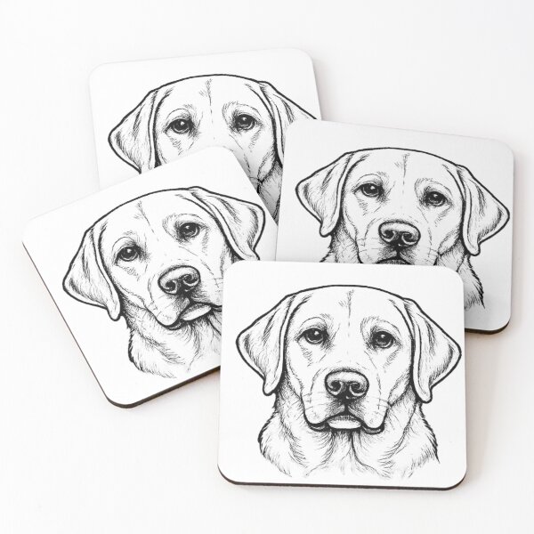 Item preview, Labrador Retriever Line Art | Premium Black & White Dog Portrait | Minimalist Pet Illustration designed and sold by zenithviv.