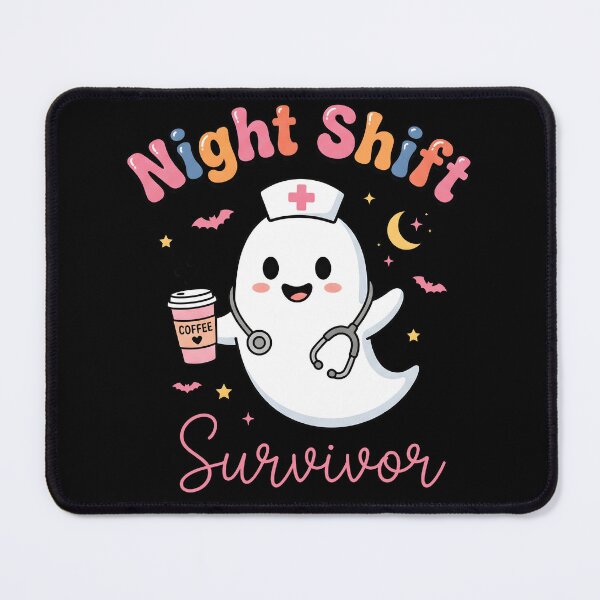 Item preview, Night Shift Survivor Cute Nurse Ghost Kawaii Halloween designed and sold by fawzimorsy.