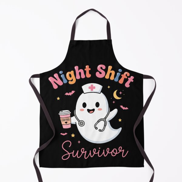 Item preview, Night Shift Survivor Cute Nurse Ghost Kawaii Halloween designed and sold by fawzimorsy.