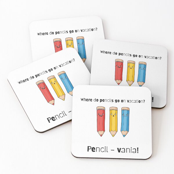 Item preview, Where Do Pencils Go On Vacation Funny Pun designed and sold by Mazza-mazza.