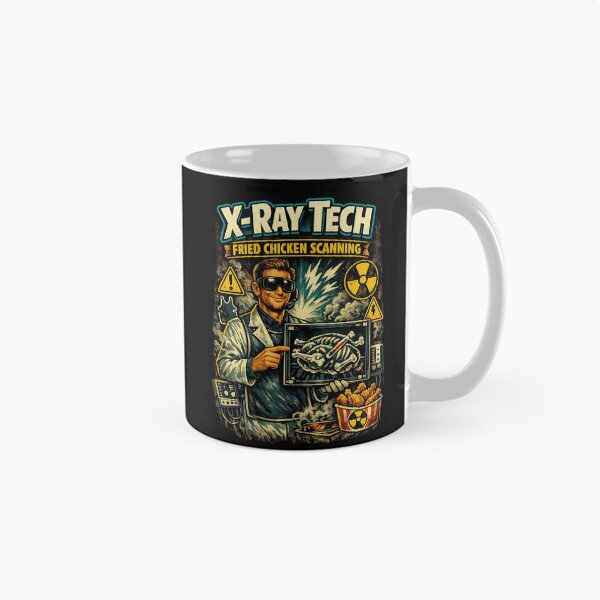 Item preview, X-Ray Tech Fried Chicken Scanning Funny Radiology Art designed and sold by Timeless Junction.