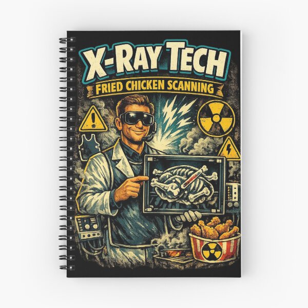 Item preview, X-Ray Tech Fried Chicken Scanning Funny Radiology Art designed and sold by Timeless Junction.