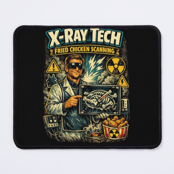 Item preview, X-Ray Tech Fried Chicken Scanning Funny Radiology Art designed and sold by Timeless Junction.
