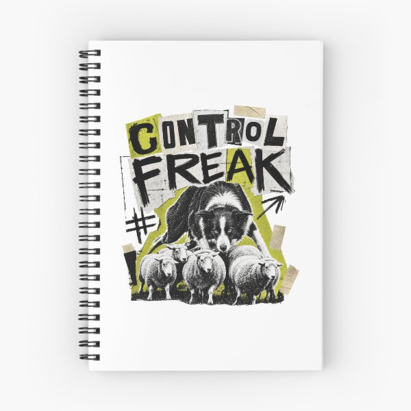 Item preview, Control Freak Border Collie Herding Sheep Dog designed and sold by AntiqueImages.