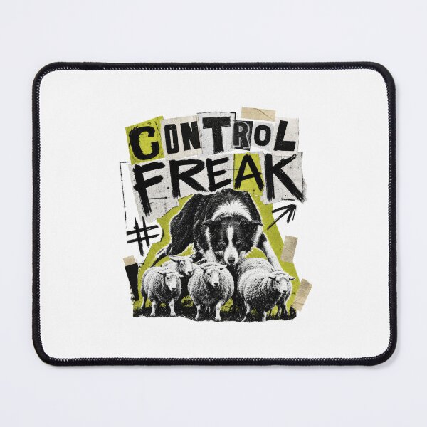 Item preview, Control Freak Border Collie Herding Sheep Dog designed and sold by AntiqueImages.