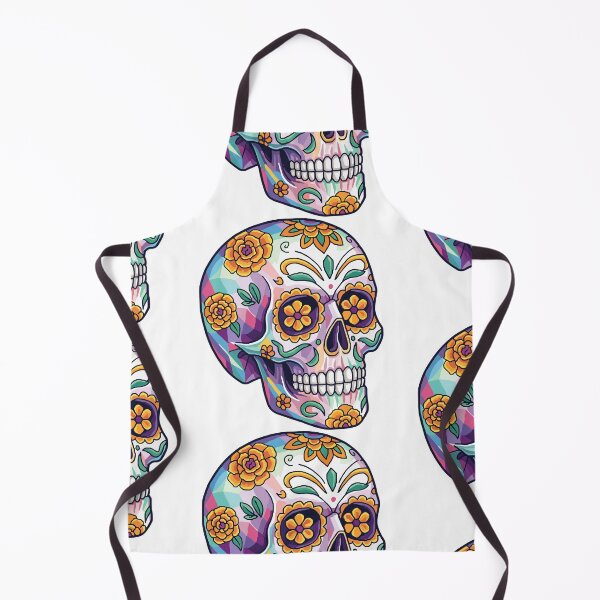 Item preview, Colorful Floral Sugar Skull Illustration | Mexican Calavera Day of the Dead Art designed and sold by Ecocrushstudio.