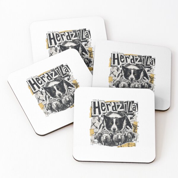 Item preview, HerdZilla Border Collie Dog Herding Sheep designed and sold by AntiqueImages.