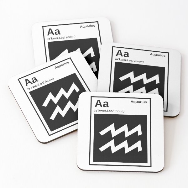 Item preview, Aquarius Zodiac Minimalist Icon Design   designed and sold by kirici.