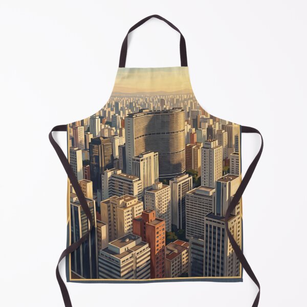 Item preview, São Paulo Brazil Vintage Travel Poster – Copan Building & Skyline designed and sold by Bomax121.