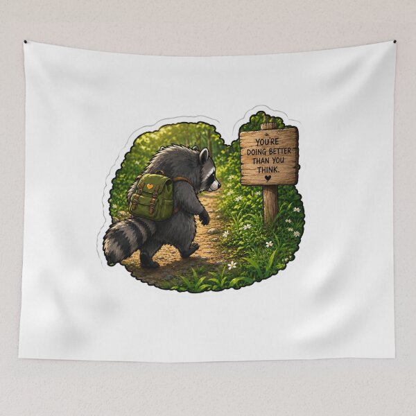 Item preview, Jimothy The Raccoon Ultimate Motivational Journey designed and sold by TSshirtShoppe.