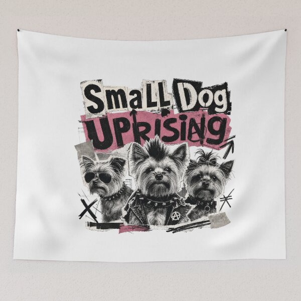 Item preview, mall Dog Uprising Funny Yorkshire Terrier Yorkie Crew designed and sold by AntiqueImages.