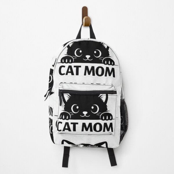 Item preview, Black kitten looking over CAT LOVER quote on a white background designed and sold by wallartofmio.