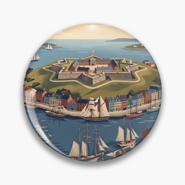 Item preview, Halifax Canada Vintage Travel Poster – Citadel & Harbour designed and sold by Bomax121.