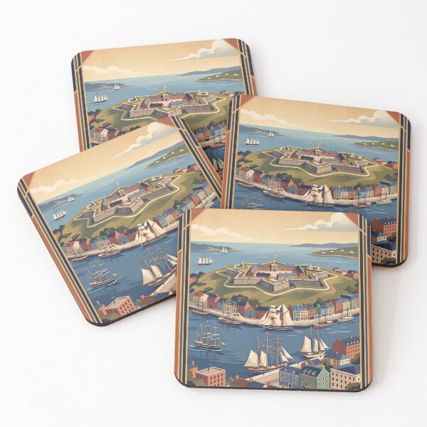 Item preview, Halifax Canada Vintage Travel Poster – Citadel & Harbour designed and sold by Bomax121.