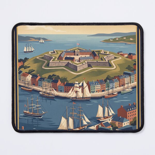 Item preview, Halifax Canada Vintage Travel Poster – Citadel & Harbour designed and sold by Bomax121.