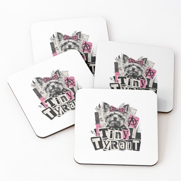 Item preview, Tiny Tyrant Funny Yorkshire Terrier Yorkie Girl Dog designed and sold by AntiqueImages.