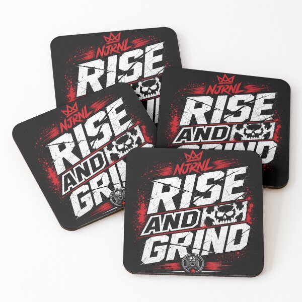 Item preview, Rise and Grind Motivational Streetwear Design designed and sold by NJRNL Apparel .