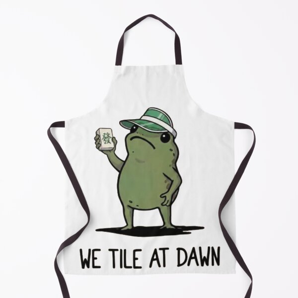 Item preview, We Tile At Dawn Mahjong - Funny Frog designed and sold by Gbriel3.