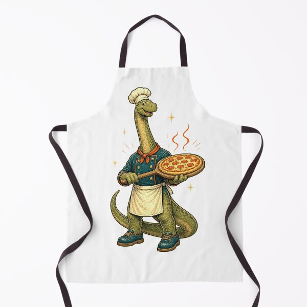 Item preview, Brontosaurus Pizza Chef Dinosaur Pepperoni Pizzeria Cooking designed and sold by JackCurtis1991.