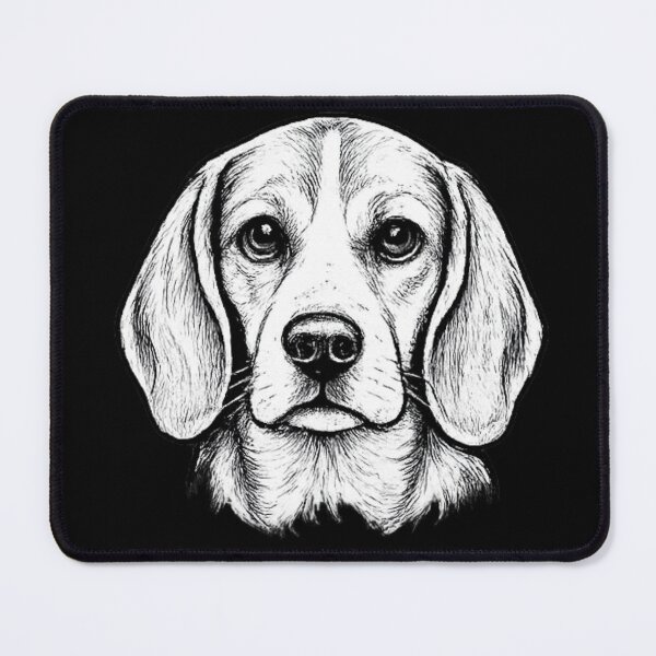 Item preview, Beagle Line Art | Premium Minimalist Dog Portrait | Black & White Illustration designed and sold by zenithviv.