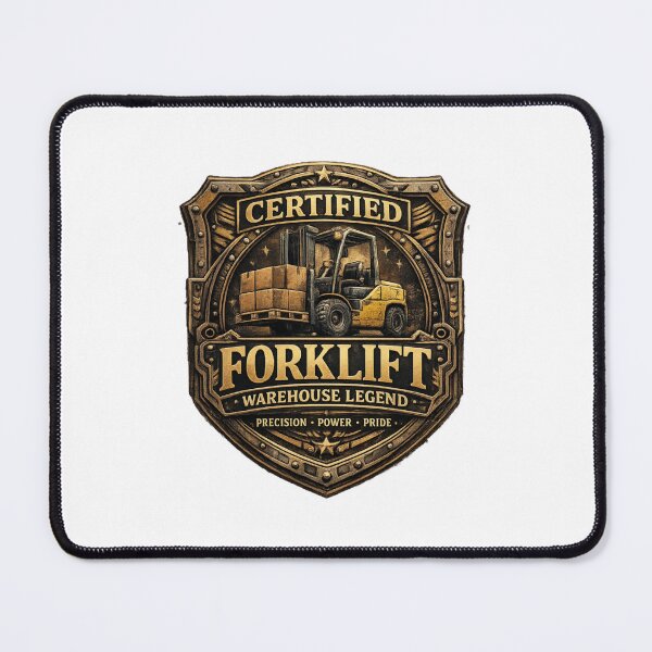 Item preview, Forklift Certified Warehouse Legend Vintage Badge designed and sold by RetroNibylander.
