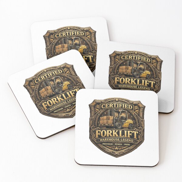 Item preview, Forklift Certified Warehouse Legend Vintage Badge designed and sold by RetroNibylander.