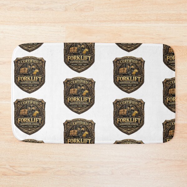 Item preview, Forklift Certified Warehouse Legend Vintage Badge designed and sold by RetroNibylander.