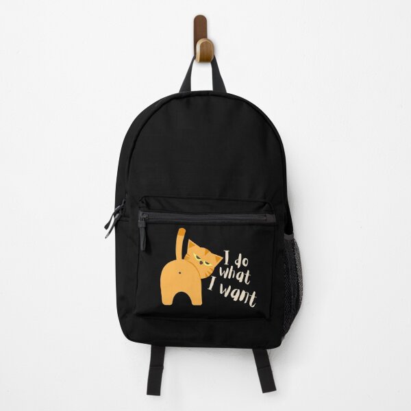 Item preview, I Do What I Want – Grumpy Animal Ginger Cat Minimalist Funny Cat Lover Gift designed and sold by Artycom.