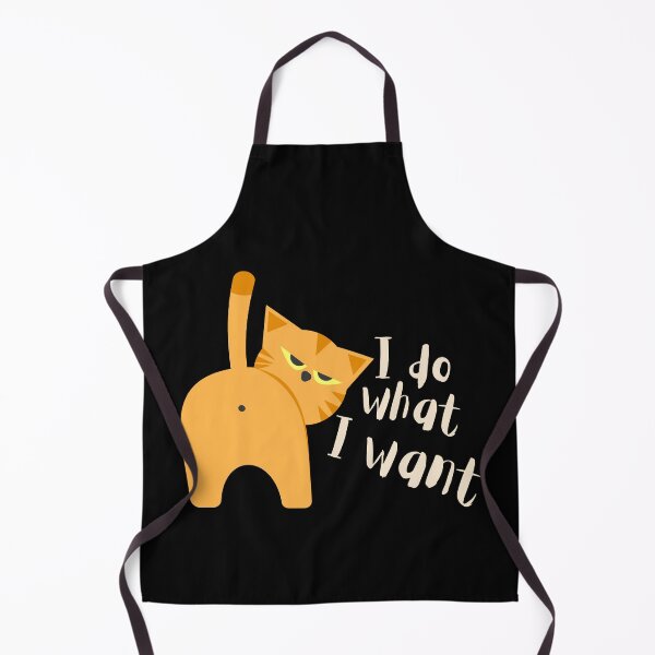 Item preview, I Do What I Want – Grumpy Animal Ginger Cat Minimalist Funny Cat Lover Gift designed and sold by Artycom.
