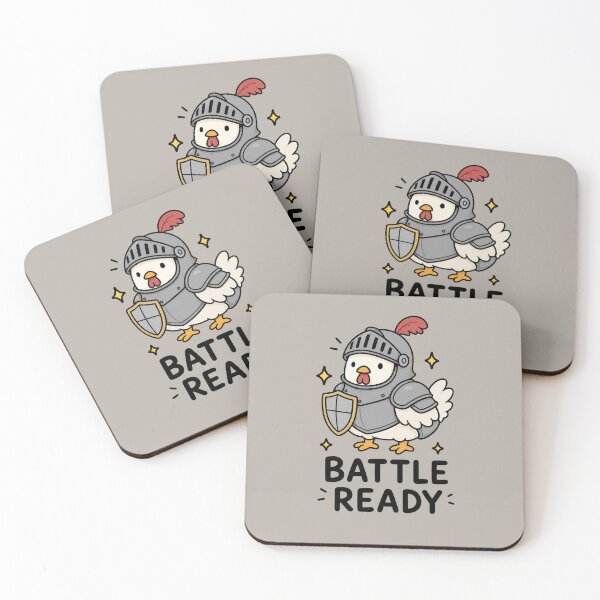 Item preview, Battle Ready Knight Chicken designed and sold by MonkiFlipp.