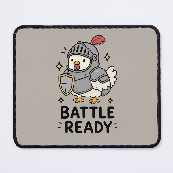 Item preview, Battle Ready Knight Chicken designed and sold by MonkiFlipp.