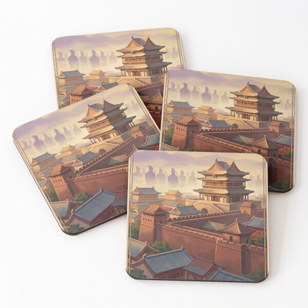 Item preview, Xi’an China Vintage Travel Poster – Ancient City Wall & Terracotta Army designed and sold by Bomax121.