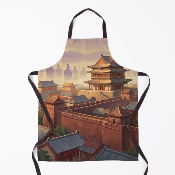 Item preview, Xi’an China Vintage Travel Poster – Ancient City Wall & Terracotta Army designed and sold by Bomax121.