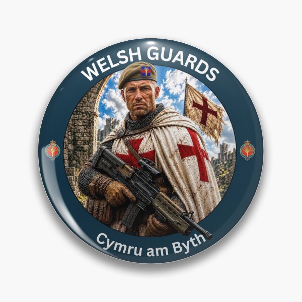Item preview, Welsh Guards Knights Templar designed and sold by Bootneckstore.