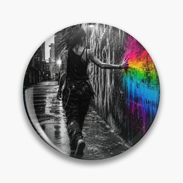 Artikelvorschau, Coloring the Grey - Urban Rainbow Street Art entworfen und verkauft von Personiq Kaleido.