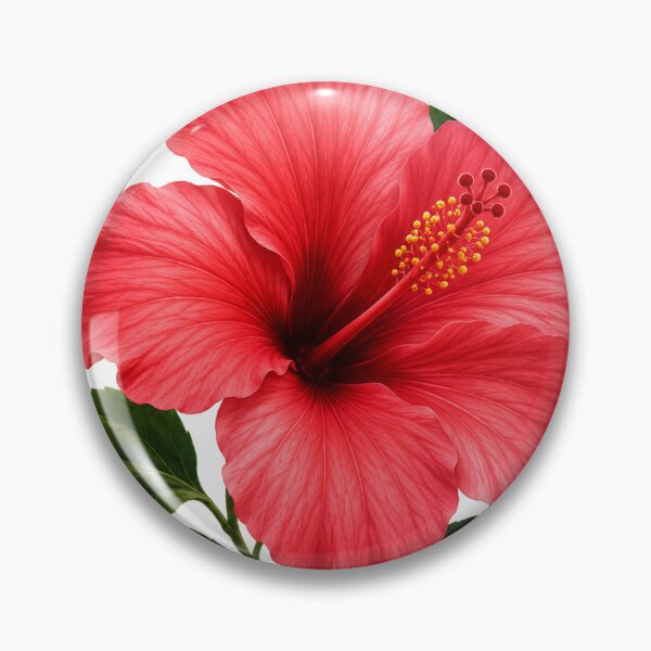 Item preview, Red Hibiscus Flower Botanical Illustration designed and sold by Mikena1996.