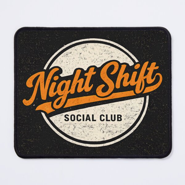 Item preview, Night Shift Social Club Retro Vintage Worker Badge designed and sold by Nawi32.