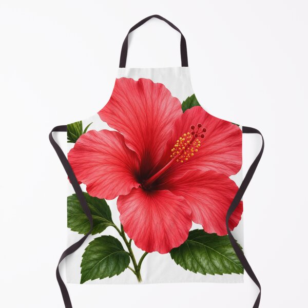 Item preview, Red Hibiscus Flower Botanical Illustration designed and sold by Mikena1996.