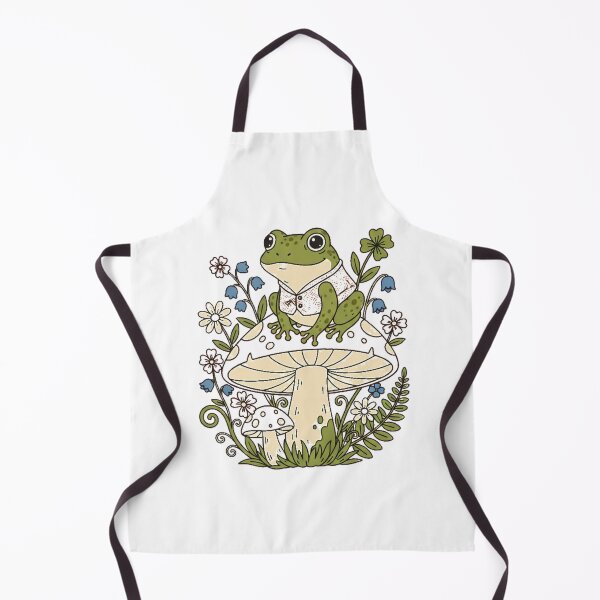 Item preview, Cottagecore Frog on Mushroom Storybook Botanical Forest Art designed and sold by Ahmed Nedji.