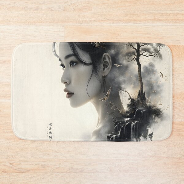 Item preview, Ethereal Woman in Surreal Landscape | Fantasy Portrait Art designed and sold by DreamyWallVibes.